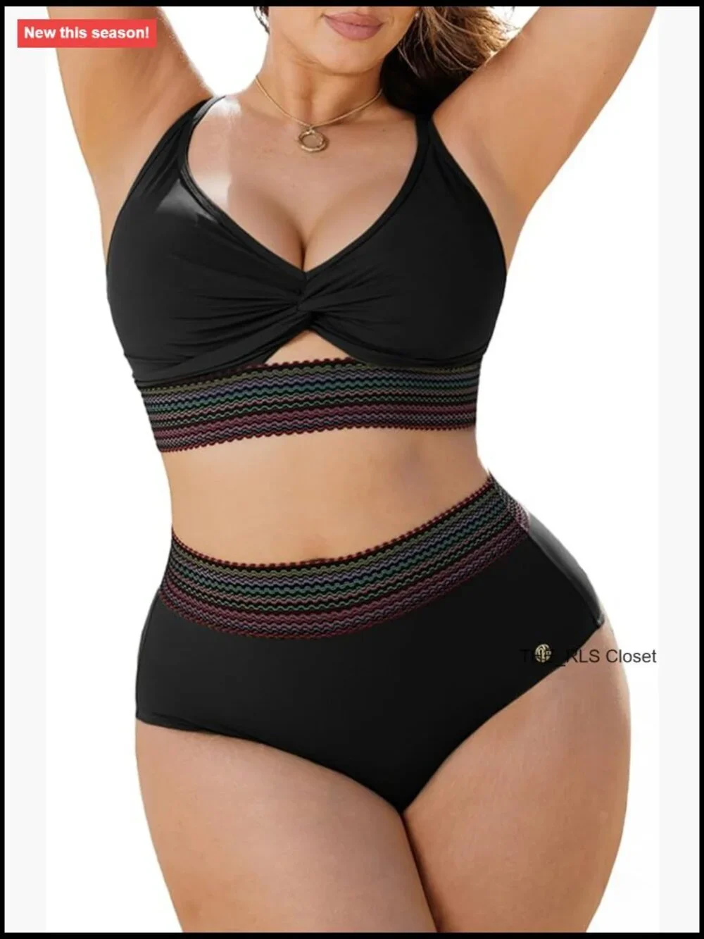 Tummy Control High Waisted Bikini Set Shapewear 4 Way Convertible